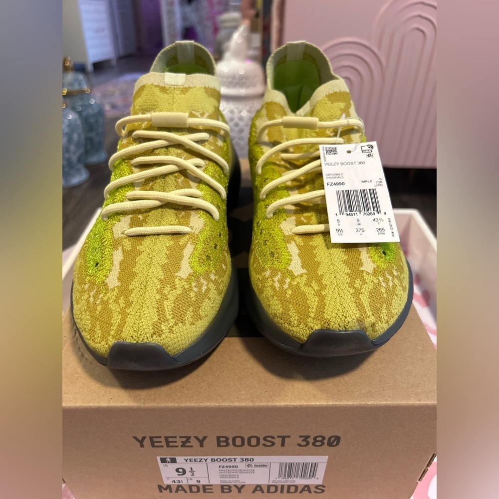 Adidas Yeezy Boost 380 in Lime and Olive